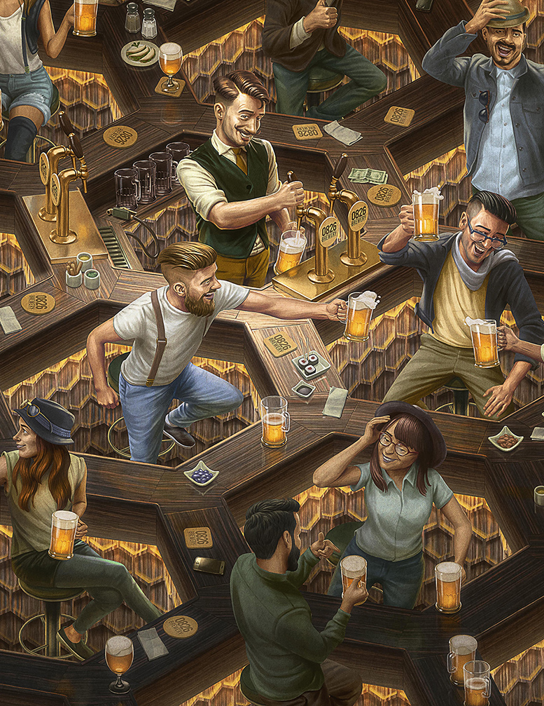 Oscar Ramos, illustrator, comical, quirky, digital illustrations, character design,