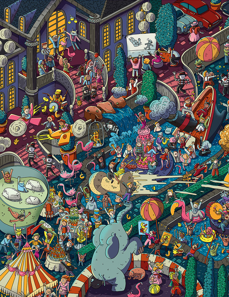 Beuren Studio, Victor Beuren, illustrator, handcraft, fine-art, paintings, vector, vintage, murals