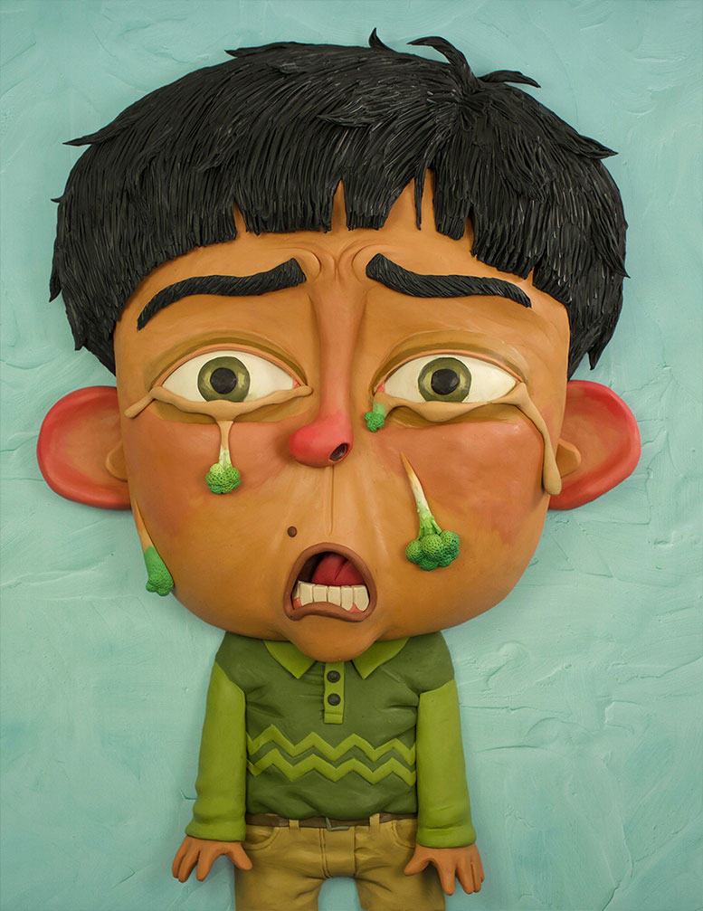 Gianluca Maruotti, illustrator, puppet maker, stop motion, animation, picture books., clay objects, clay