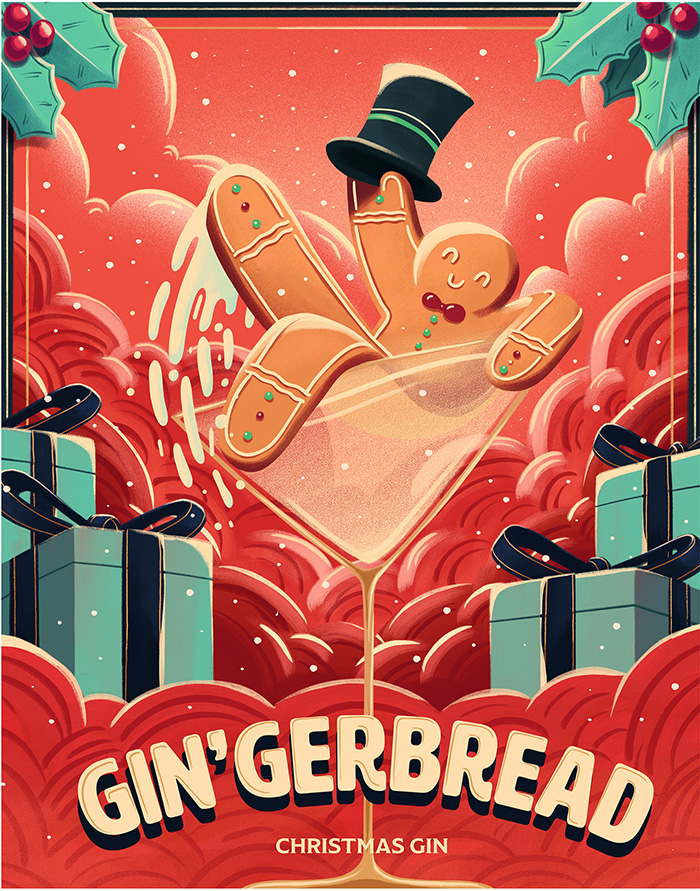 The first gin from Tastillery for a Merry Christmas by Beuren Studio.