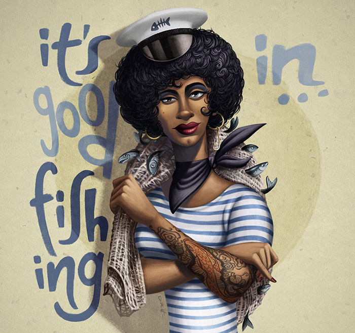 'The Capt'n' illustrated by David de Ramon.