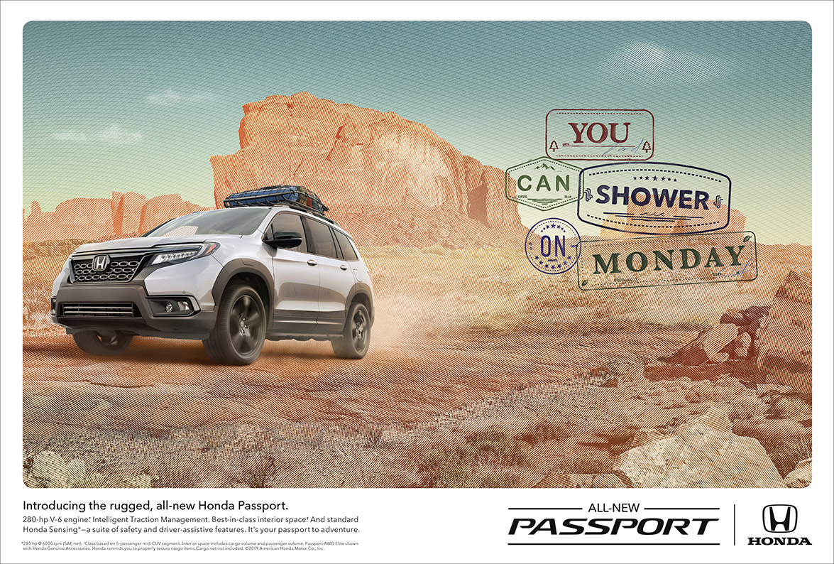 RPA, Honda, passport, black madre, 