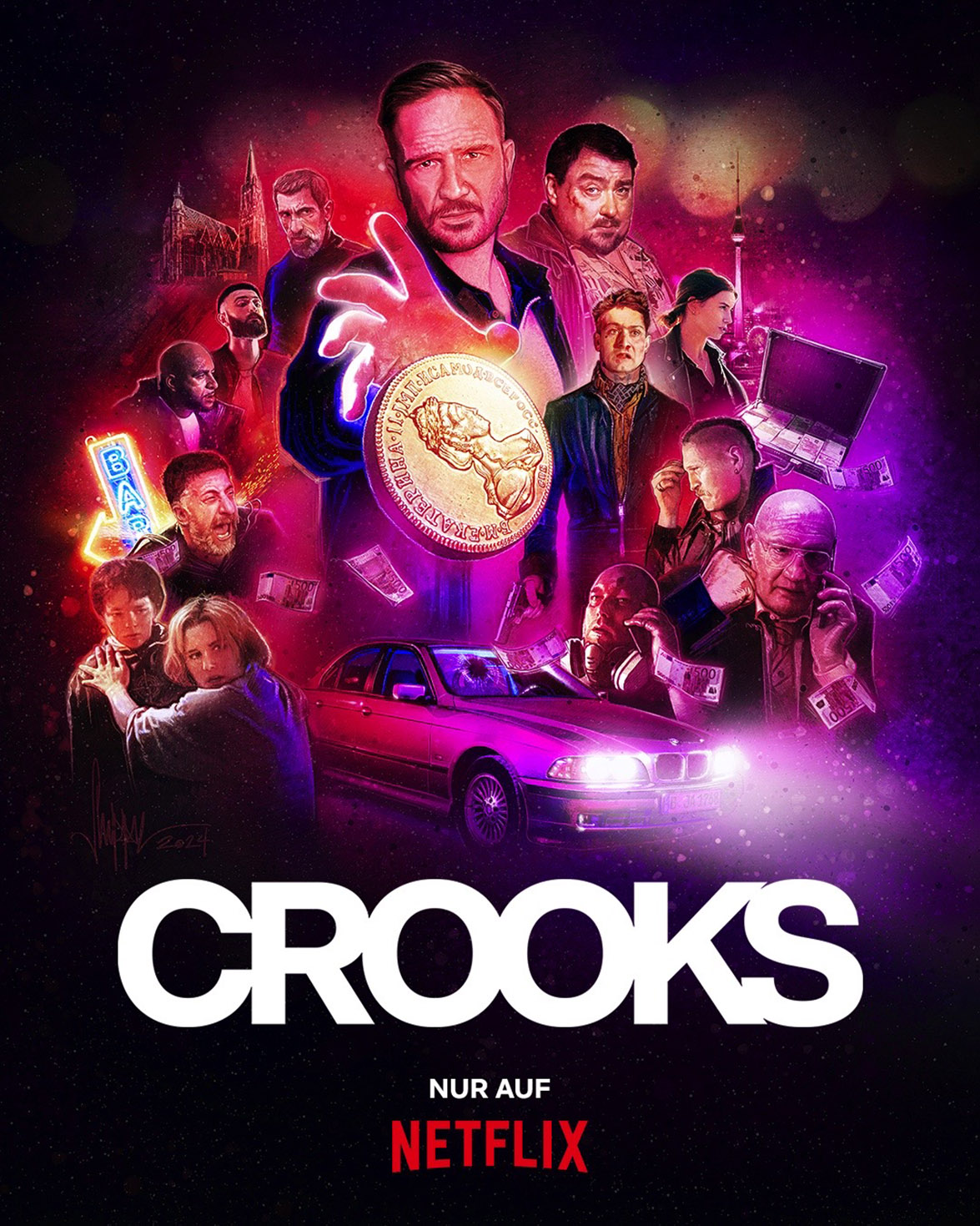 Agentur XY, Netflix, illustration, krimi, crooks, Berlin, Belgium, Wien, Vienna, Paul Shipper.